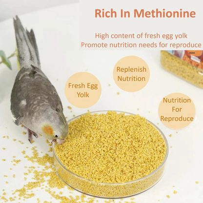 Jonsanty High Calcium Egg Millet Fruits Vegetables Cuttlefish Bone Parrot Lovebird Cockatiel Budgie Bird Food
