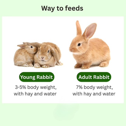 Jonsanty Grass Fiber Rabbit Pallet feed🐰natural high quality pallet food timothy alfalfa hay (2500g)