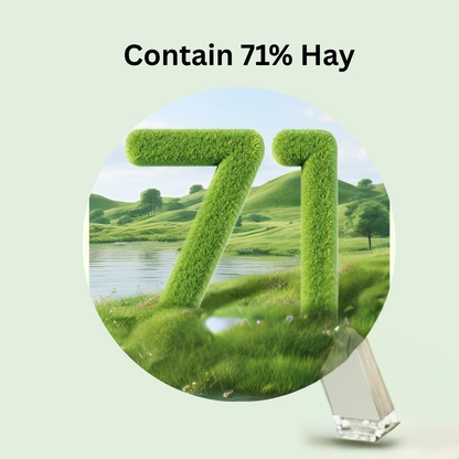 Jonsanty Grass Fiber Rabbit Pallet feed🐰natural high quality pallet food timothy alfalfa hay (2500g)