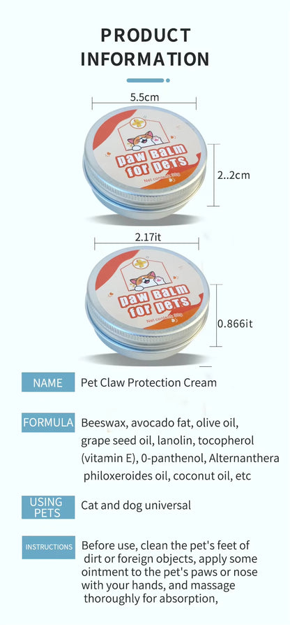 30g Lick-Safe Paw & Nose Balm for Dogs & Cats – Natural Healing for Dry, Cracked Skin