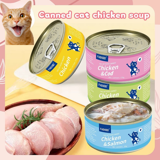 Cat Wet Food Can 170g Kitty Food Can Pure Natural Organic Wet Canned Food Cat Treats Pet Snacks