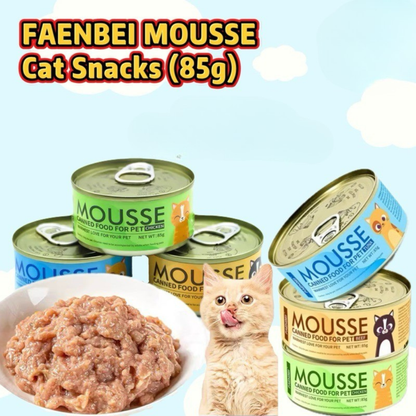 Mousse Cat Wet Food 85g – Chicken, Beef & Tuna, Balanced Nutrition for All Cats