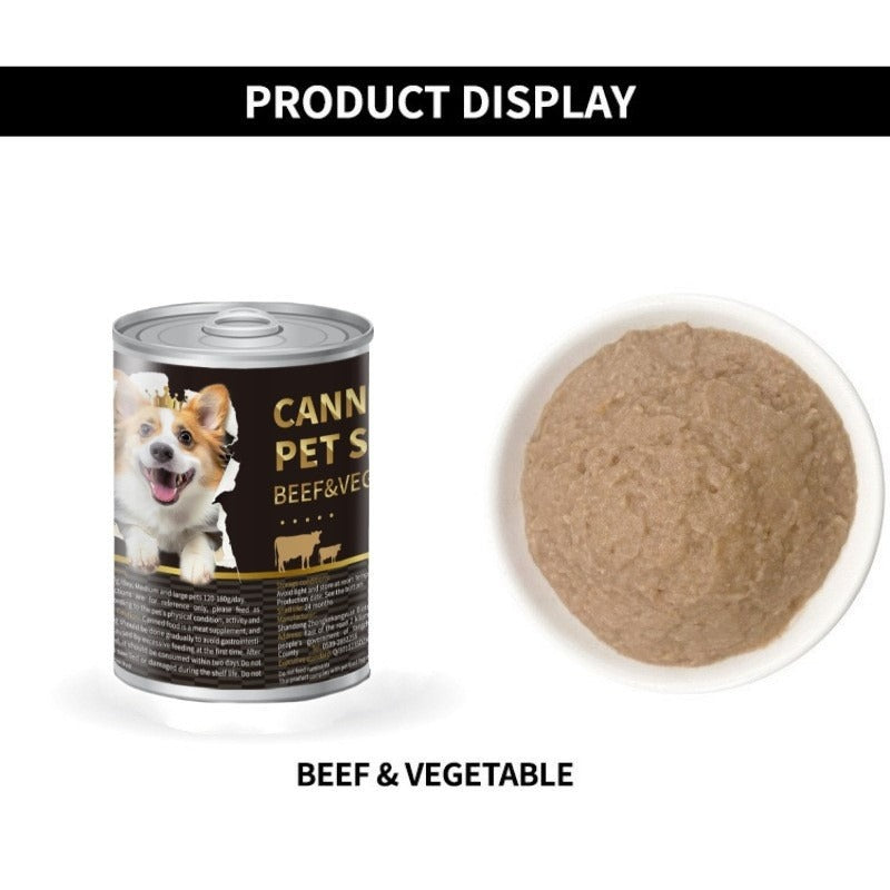 Wet Dog Food 375g Dog Wet Food Nutritional Canned Wet Food Adult Puppy Dog Food Can