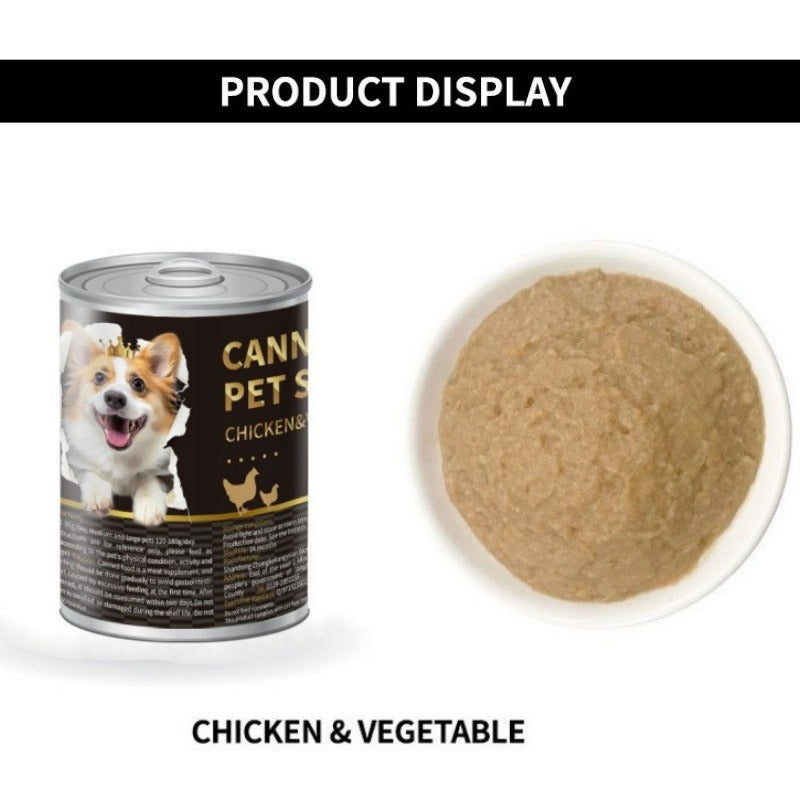 Wet Dog Food 375g Dog Wet Food Nutritional Canned Wet Food Adult Puppy Dog Food Can