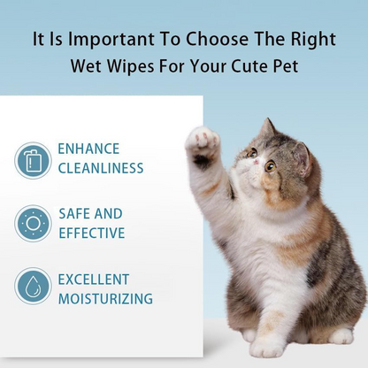 120pcs Dog & Cat Cleaning Wipes, Eye & Ear Wipes to Remove Tear, Mucus & Saliva Stains