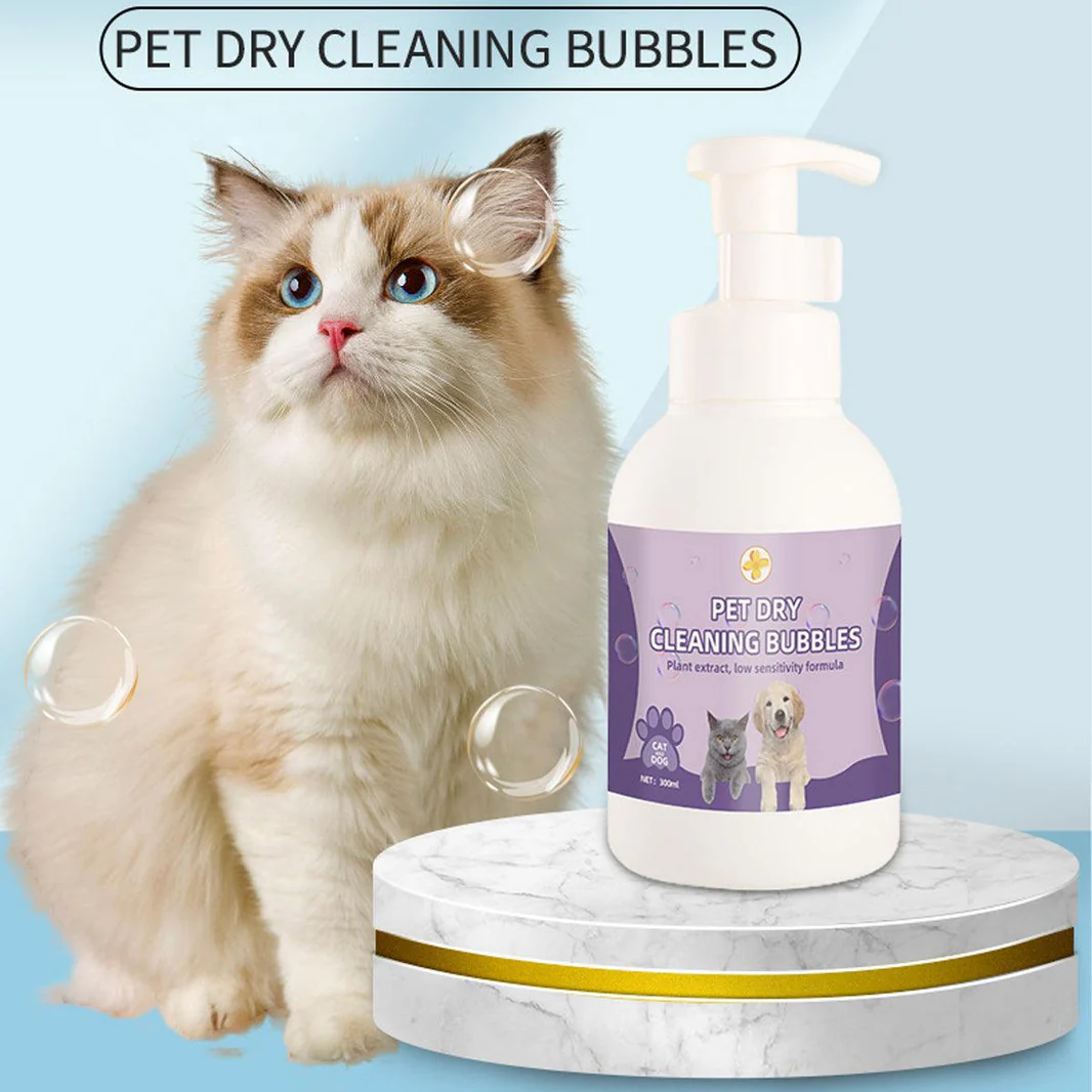 500ml Pet Leave In Dry Cleaning Foam No Rinse Bath Wash for Dogs and Cats