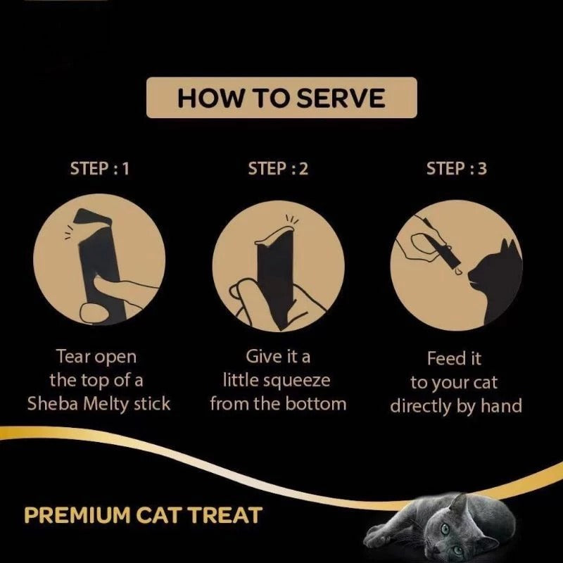 60pcs Cat Treat Sticks Wet Food – High Protein Natural Ingredients for Healthy Cats