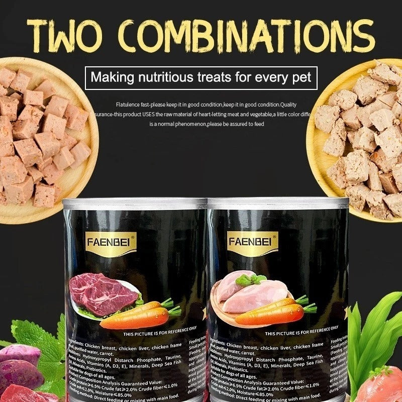 Wet Dog Food 375g Dog Wet Food Nutritional Canned Wet Food Adult Puppy Dog Food Can