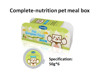 Cat Snack Wet Food Can 50g*6 Pcs Complete Nutrition Meal Box for Your Cat's Health