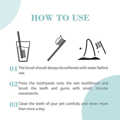 Bioline Pet Toothpaste & Toothbrush with Cheese Flavor 50g for Cats Dental Hygiene Set