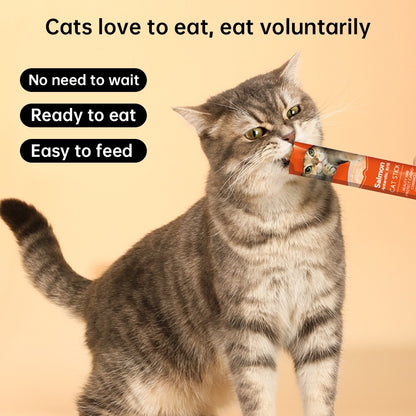 60pcs Cat Treat Sticks Wet Food – High Protein Natural Ingredients for Healthy Cats