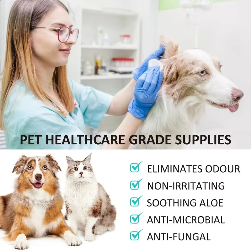 Advanced Pet Ear Cleaner Drops for Dogs & Cats – Gentle, Safe Ear Cleaning for Sensitive Ears, Puppies & Kittens