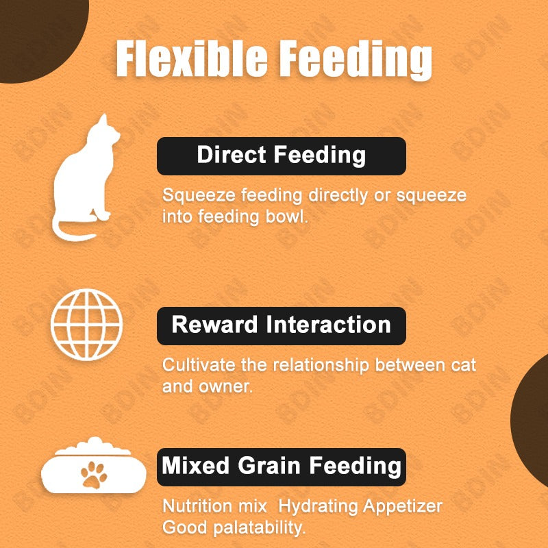 60pcs Cat Treat Sticks Wet Food – High Protein Natural Ingredients for Healthy Cats