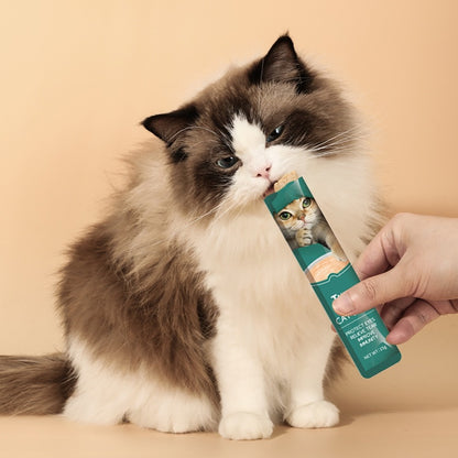 60pcs Cat Treat Sticks Wet Food – High Protein Natural Ingredients for Healthy Cats