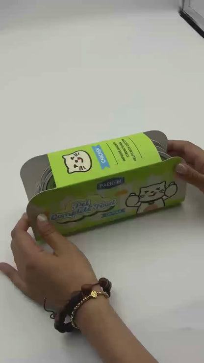 Cat Snack Wet Food Can 50g*6 Pcs Complete Nutrition Meal Box for Your Cat's Health